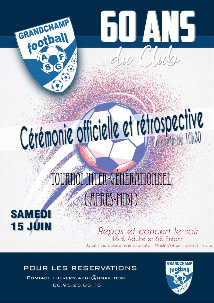 Les 60 ANS DU CLUB, A VOS AGENDAS !