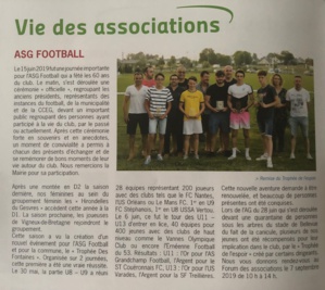 Vu dans le dernier magazine de la commune !