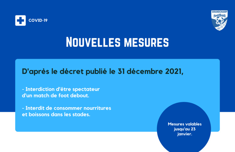 COVID-19 : nouvelles mesures ! COVID-19 : nouvelles mesures !