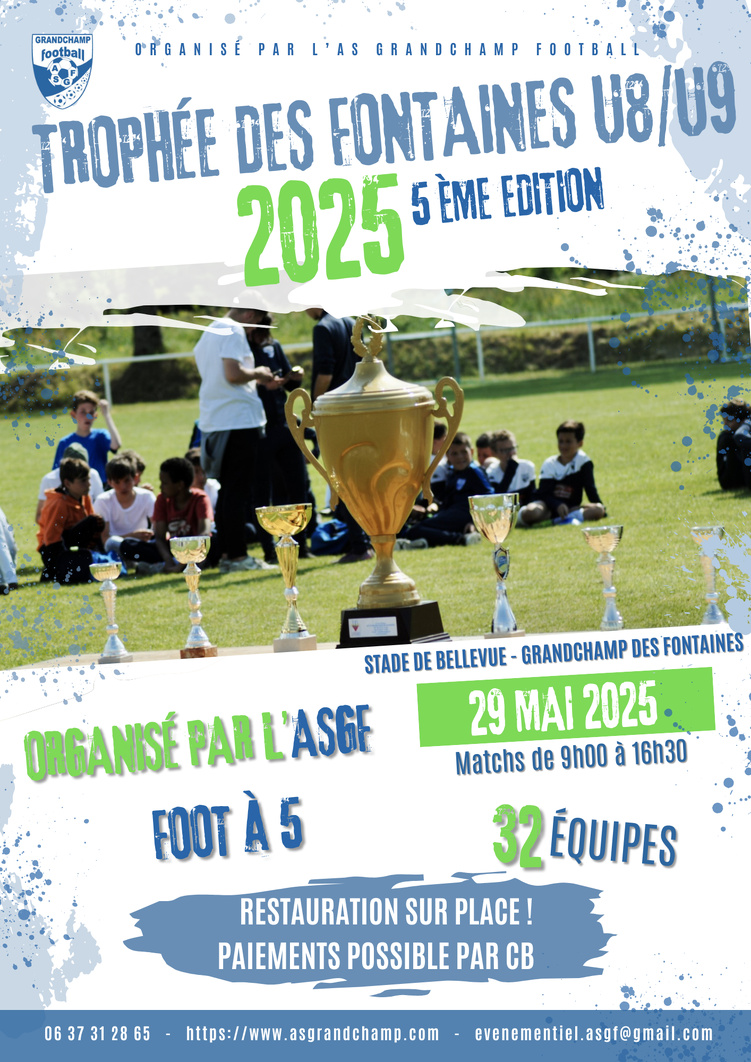 TROPHEE DES FONTAINES 2025 U8/U9 TROPHEE DES FONTAINES 2025 U8/U9