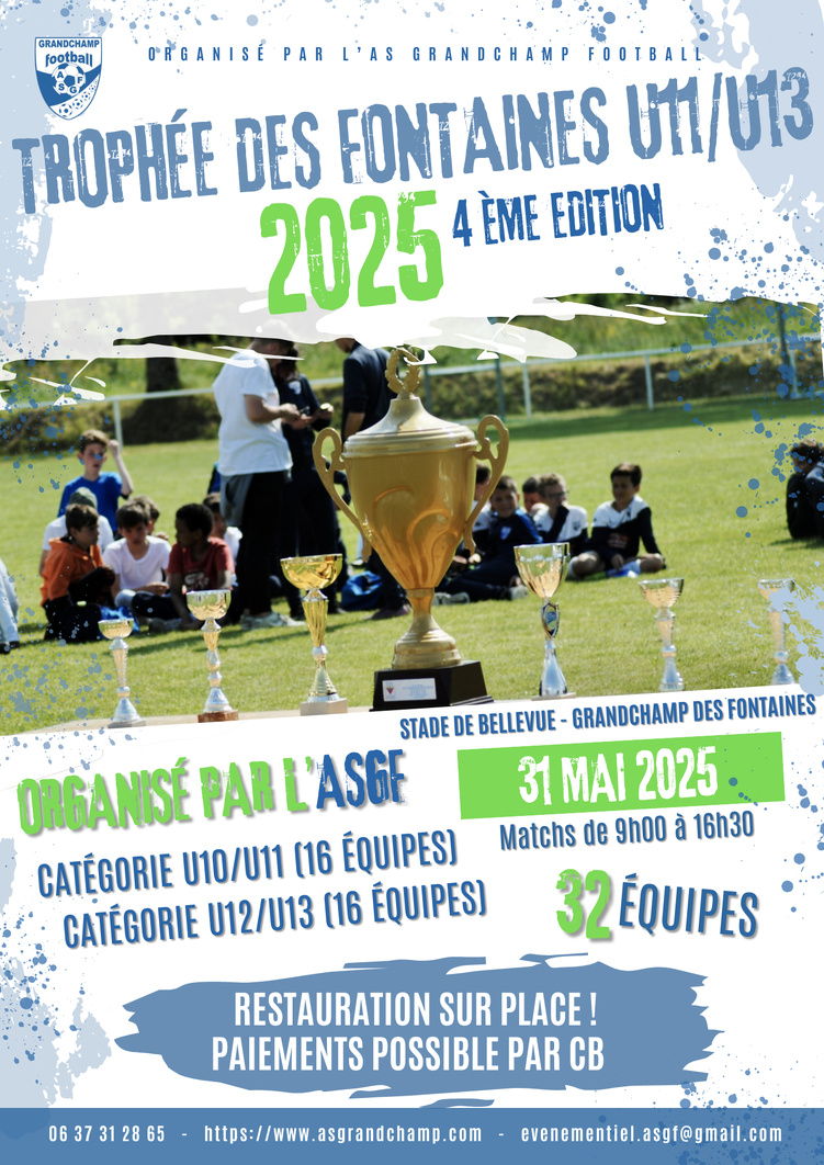 TROPHEE DES FONTAINES 2025 U11/U13 TROPHEE DES FONTAINES 2025 U11/U13