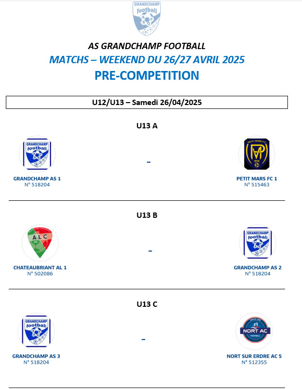 AGENDA DU WEEKEND
