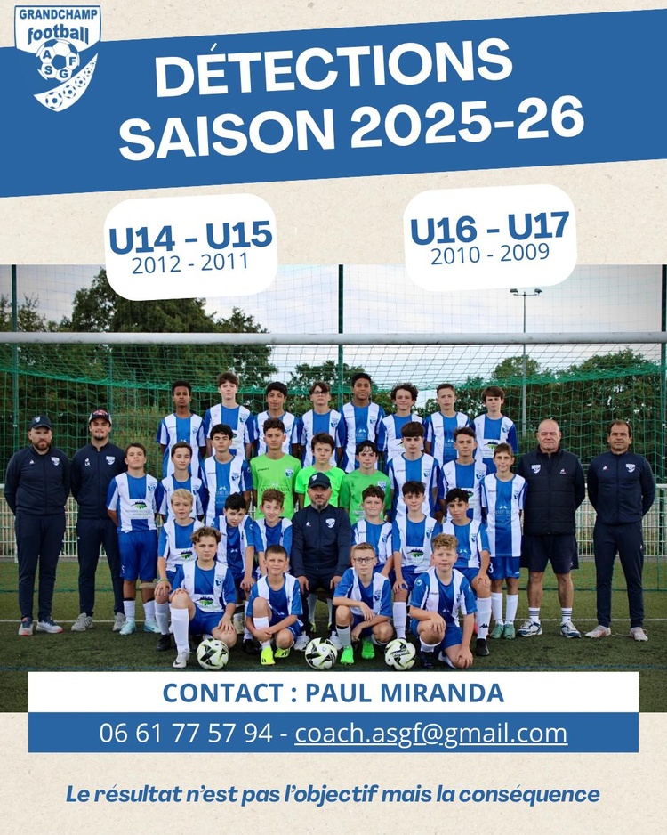 DETECTIONS U14 A U17 DETECTIONS U14 A U17