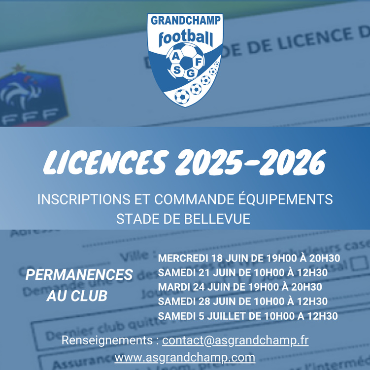 PERMANENCES LICENCES ET EQUIPEMENTS