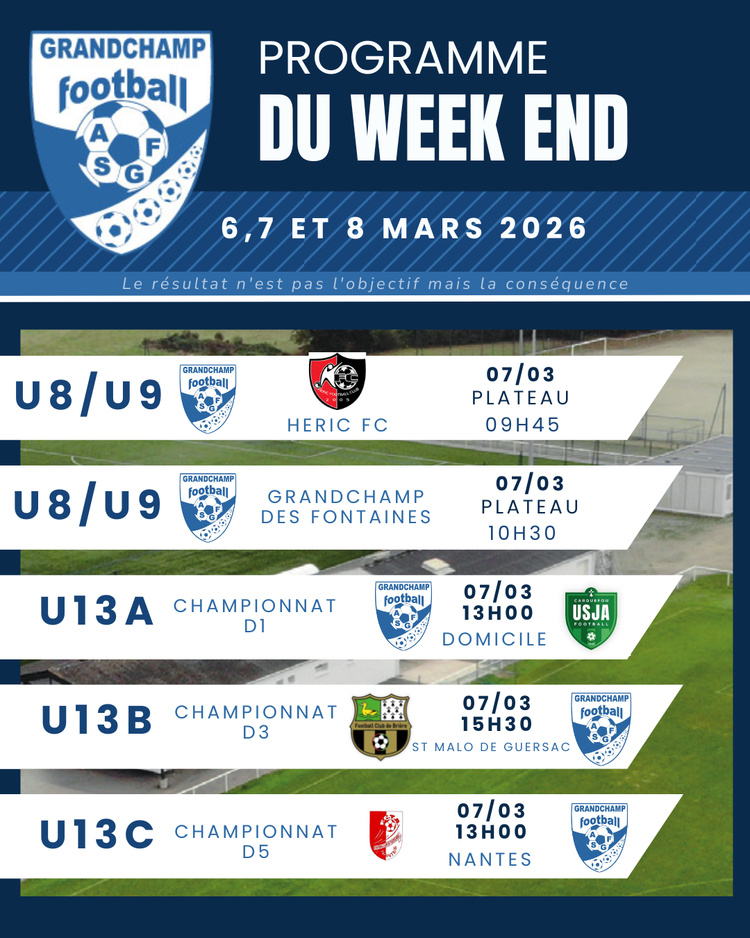 AGENDA DU WEEKEND 6,7 ET 8 MARS 2026 AGENDA DU WEEKEND 6,7 ET 8 MARS 2026