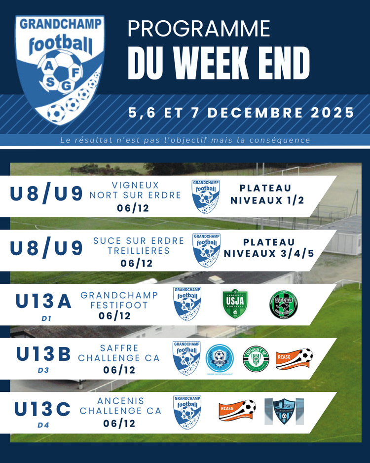 AGENDA DU WEEKEND 5/6/7 DECEMBRE 2025 AGENDA DU WEEKEND 5/6/7 DECEMBRE 2025