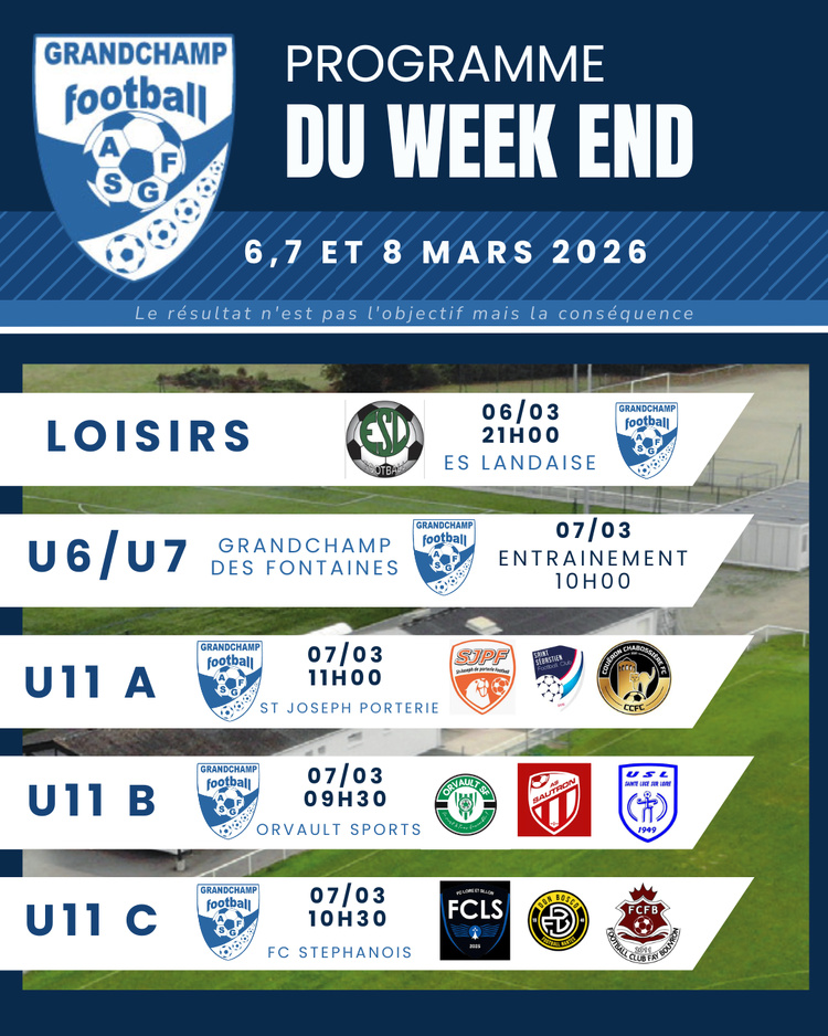 AGENDA DU WEEKEND 6,7 ET 8 MARS 2026 AGENDA DU WEEKEND 6,7 ET 8 MARS 2026