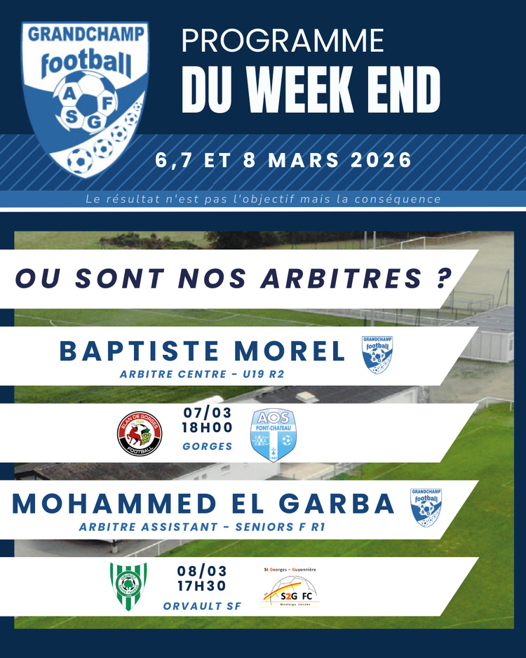 AGENDA DU WEEKEND 6,7 ET 8 MARS 2026 AGENDA DU WEEKEND 6,7 ET 8 MARS 2026