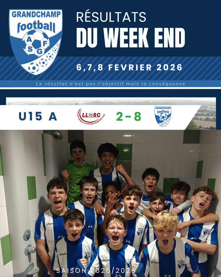 RESULTATS DU WEEKEND - 6,7 ET 8 FEVRIER 2026 RESULTATS DU WEEKEND - 6,7 ET 8 FEVRIER 2026