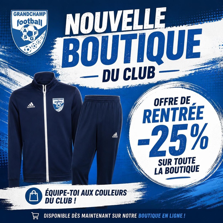 NOUVELLE BOUTIQUE ASGF 2026/2027